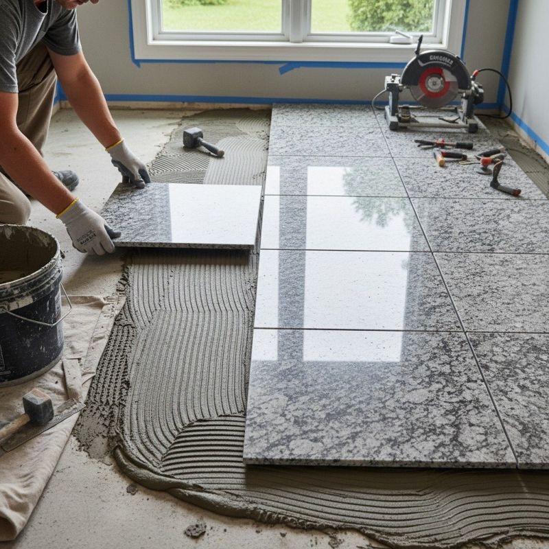 Granite Floor Installation in Alpharetta, GA