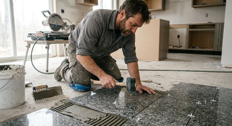 Granite Floor Installation in Olathe, KS