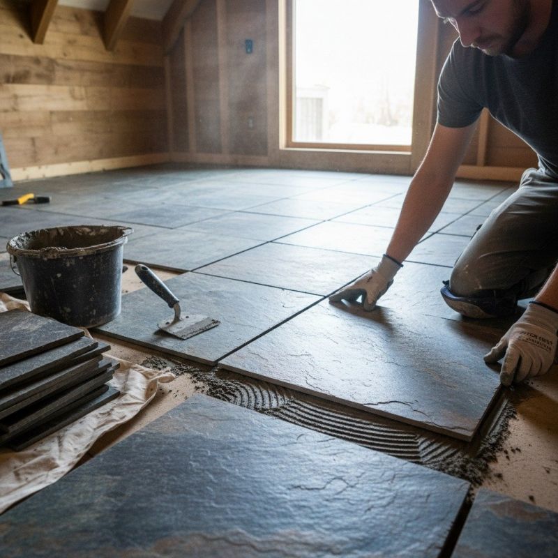 Slate Floor Installation in Alpharetta, GA