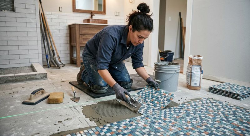Bathroom Flooring Installation in Loudoun County, VA