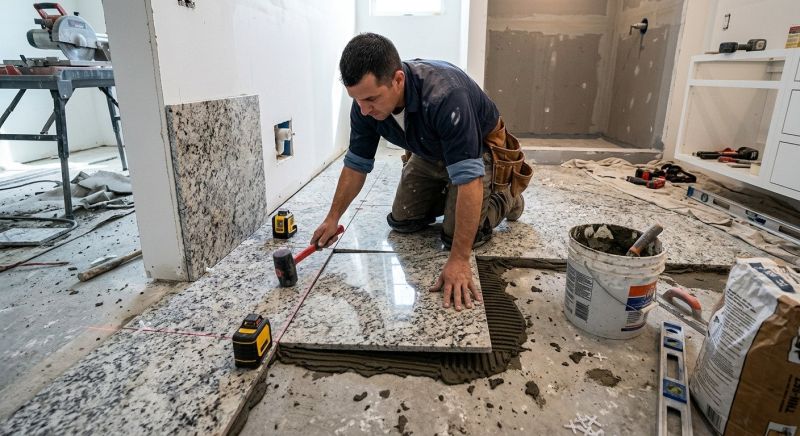 Bathroom Granite Installation in Kansas City, KS