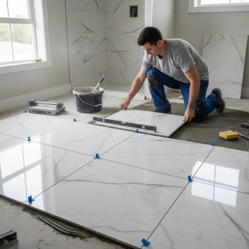 Marble Tile Floor Installation in Wilmington, NC