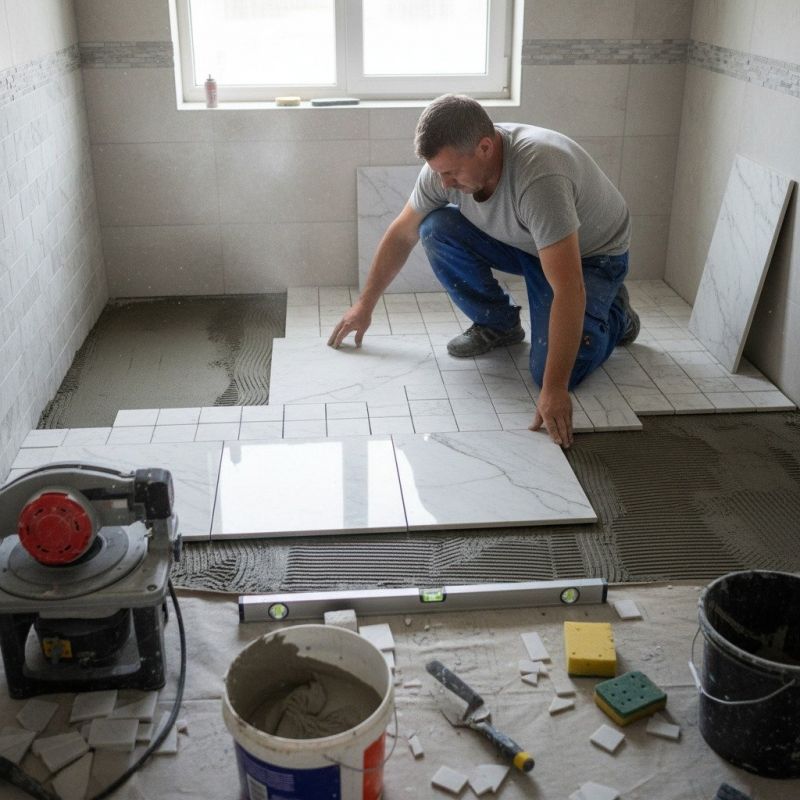 Marble Tile Floor Installation in Alpharetta, GA
