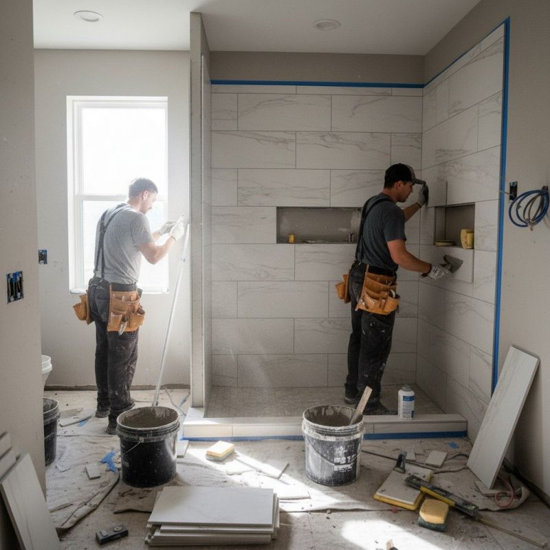 Shower Floor Tiling in Alpharetta, GA