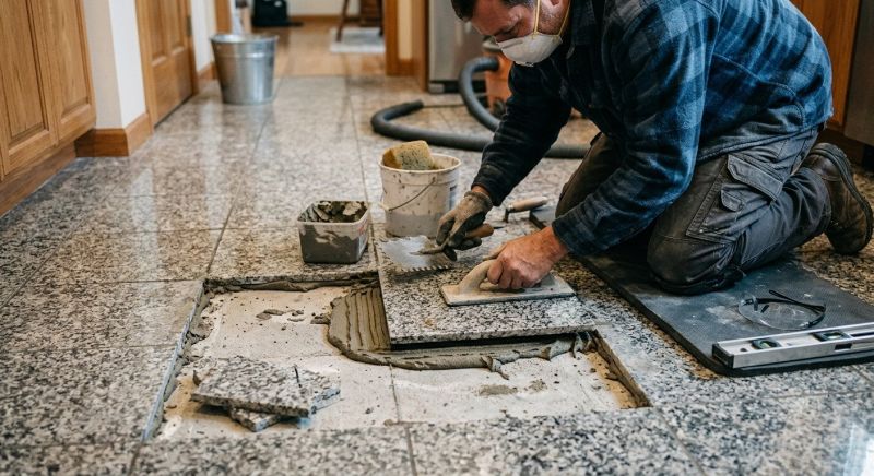 Slate Floor Repair in Olathe, KS