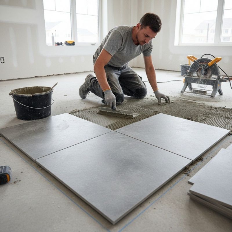 Slate Tile Floor Installation in Loudoun County, VA